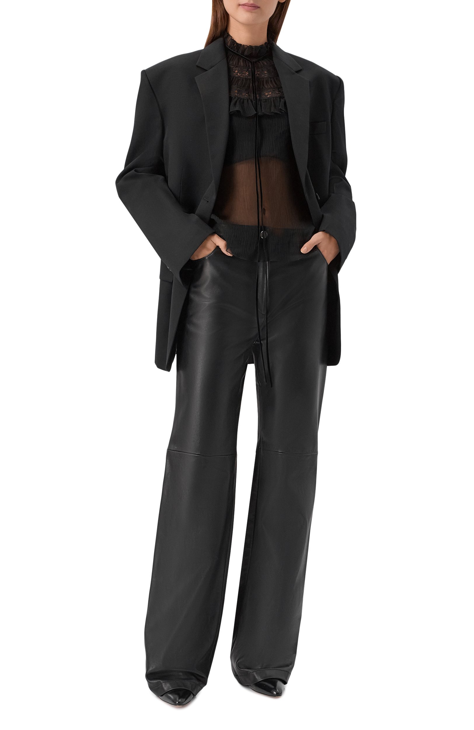 Шелковая блузка ANN DEMEULEMEESTER, арт. B0014416/FA732, фото 2