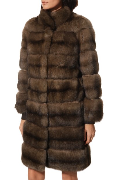 Шуба из меха соболя FURLAND коричневого цвета по цене 3450000 руб., арт. 0237203210067100000, фото 3 Шуба из меха соболя FURLAND, арт. 0237203210067100000, фото 3
