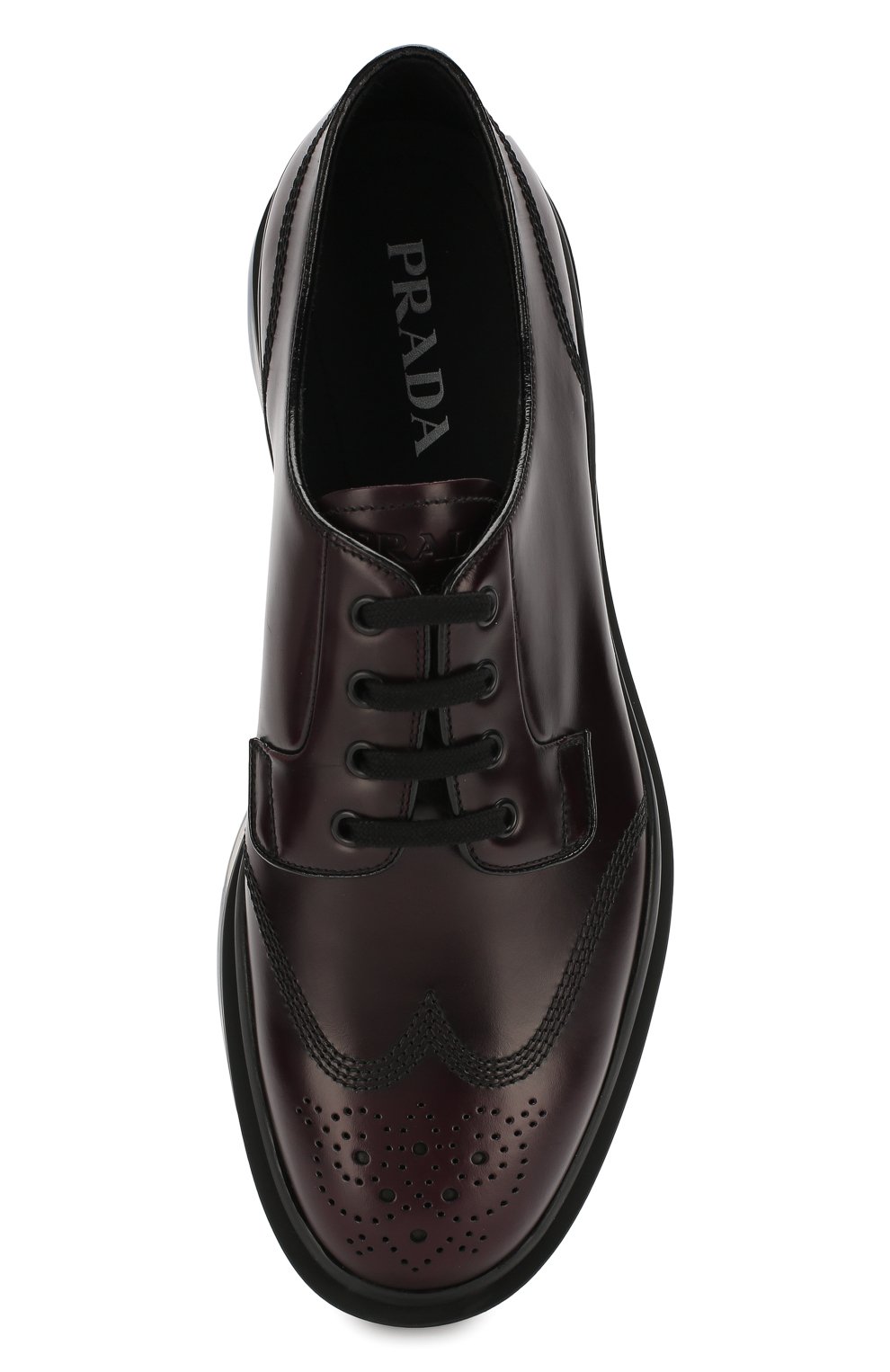 Кожаные дерби PRADA, арт. 2EG299-B4L-F0397, фото 5