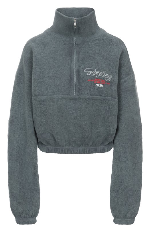 Хлопковый свитшот Replay W3504 .000.23944G Серый W3504 .000.23944G