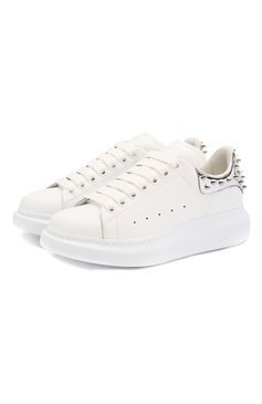 Кожаные кеды ALEXANDER MCQUEEN, арт. 586405/WHWKK, фото 1