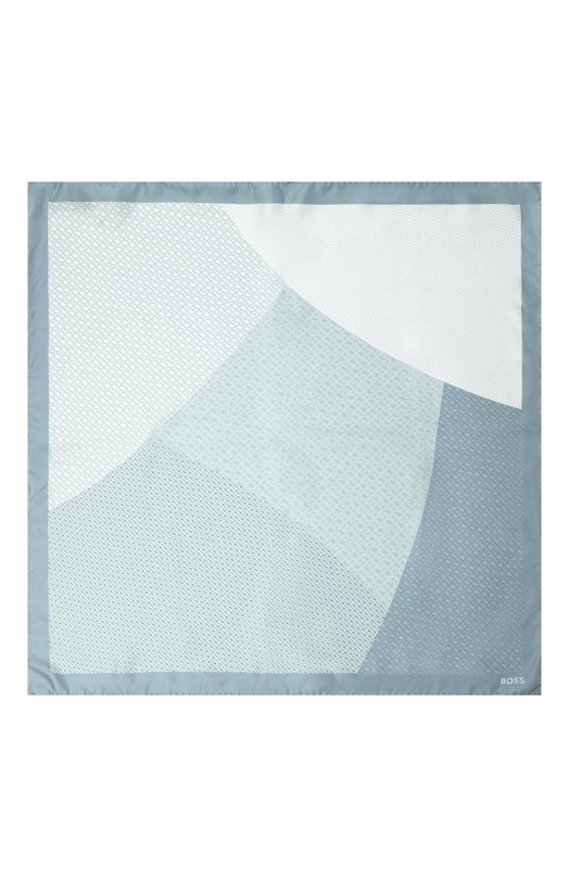 Шелковый платок BOSS 50536118 Голубой  50536118 Фото 4