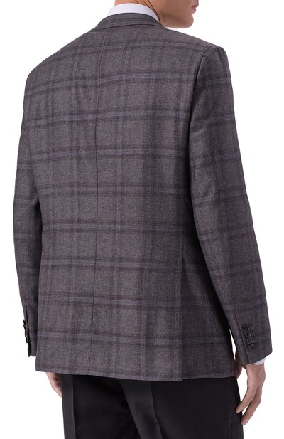 Пиджак из шелка и кашемира BRIONI темно-серого цвета по цене 797500 руб., арт. RG0D0L/0D405, фото 5 Пиджак из шелка и кашемира BRIONI, арт. RG0D0L/0D405, фото 5