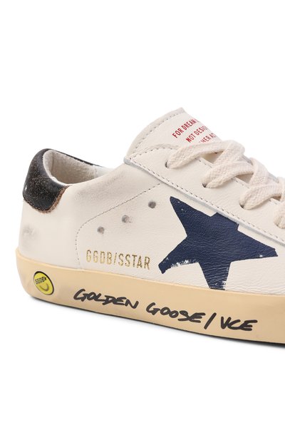 Кожаные кеды super-star GOLDEN GOOSE DELUXE BRAND, арт. GYF00270.F004340, фото 5