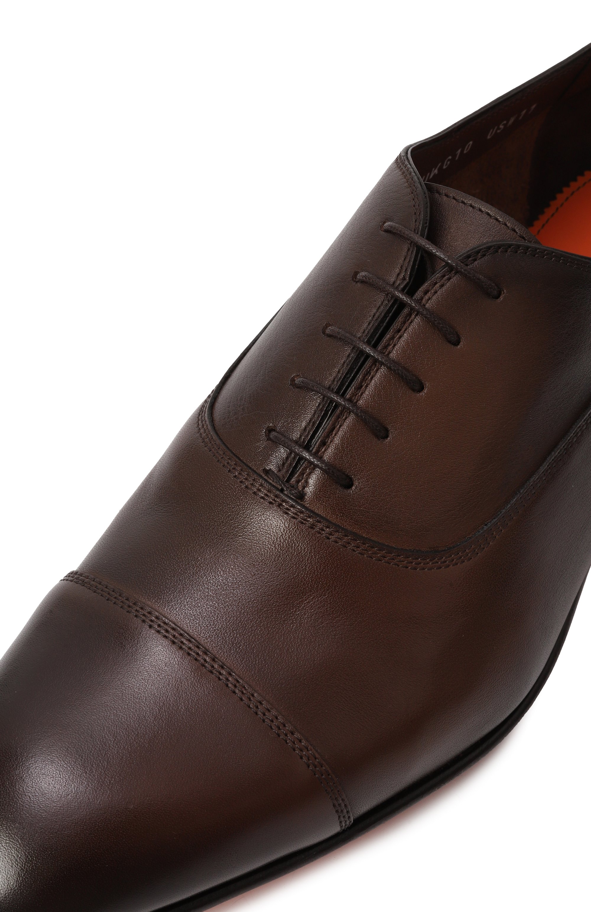 Кожаные оксфорды adrian SANTONI, арт. MCAG18883LA3SGFR, фото 7