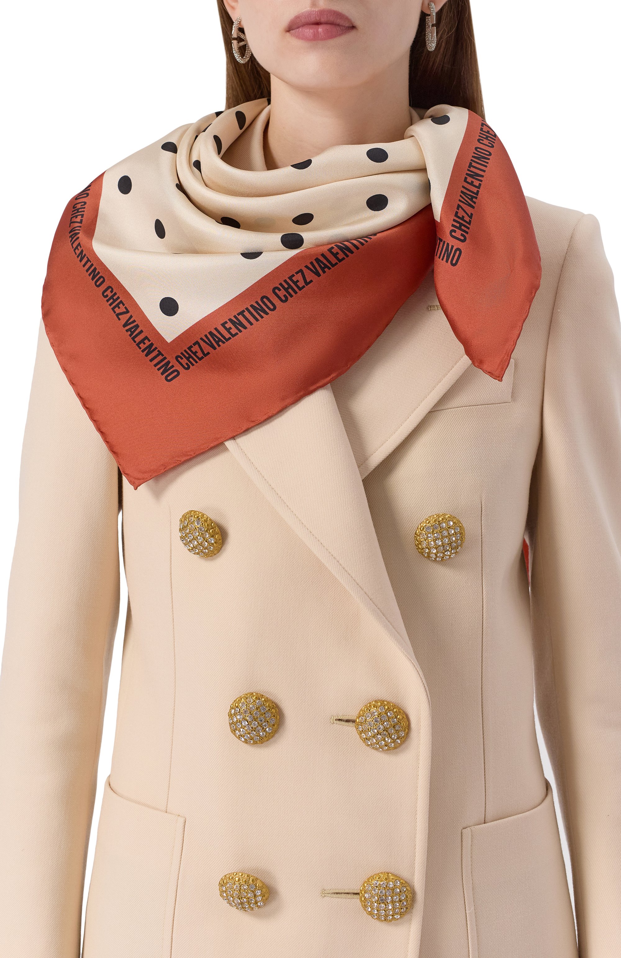 Шелковый платок VALENTINO, арт. 6W2EI114/JUY, фото 3