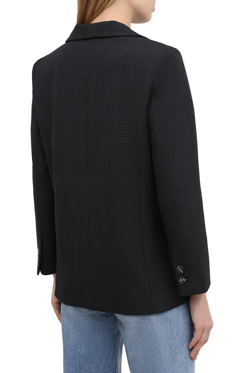 Жакет GANNI темно-серого цвета по цене 29950 руб., арт. F5052, фото 4 Жакет GANNI, арт. F5052, фото 4