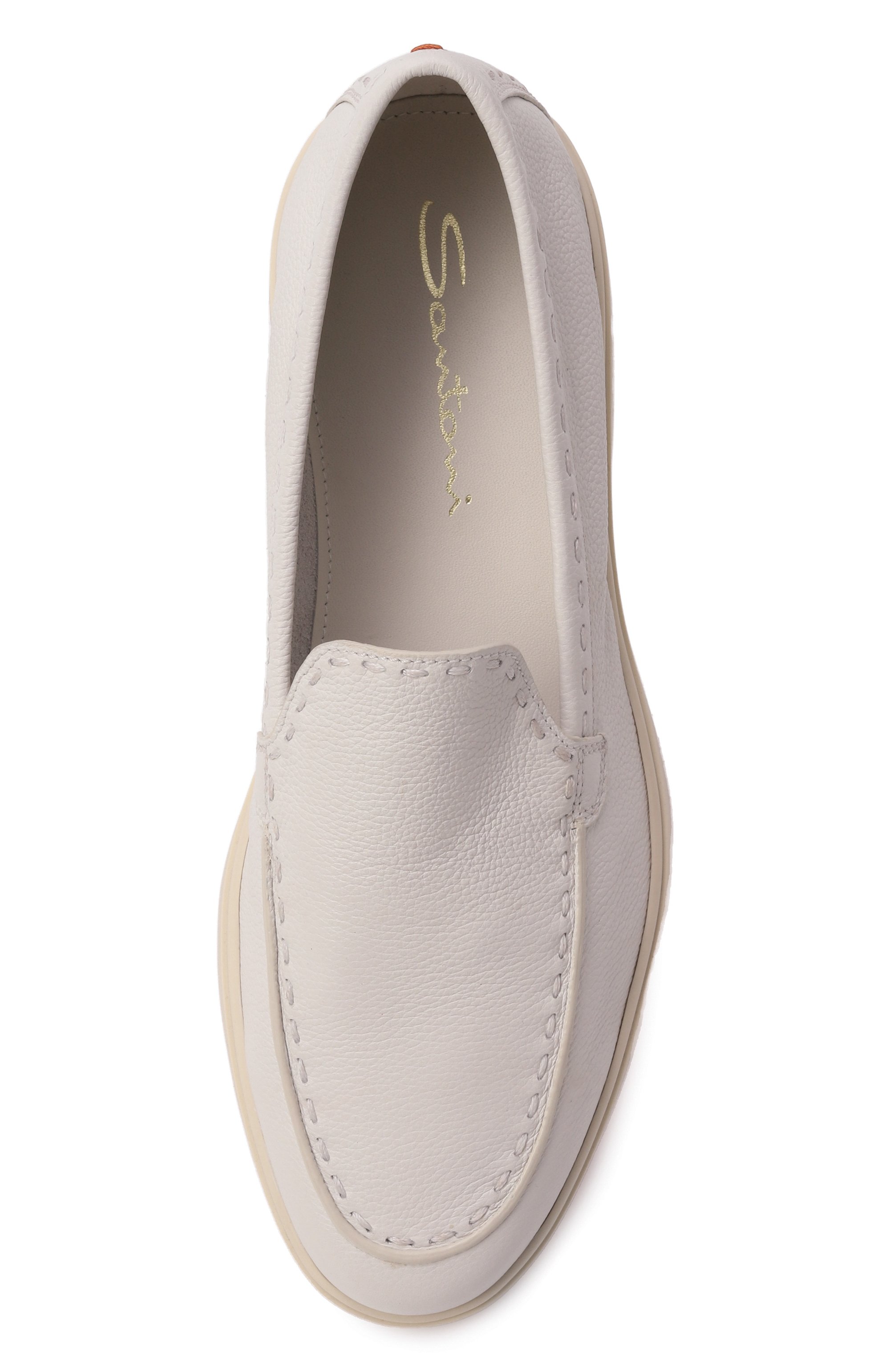 Кожаные лоферы SANTONI, арт. WUYG71436TISSWKA, фото 6