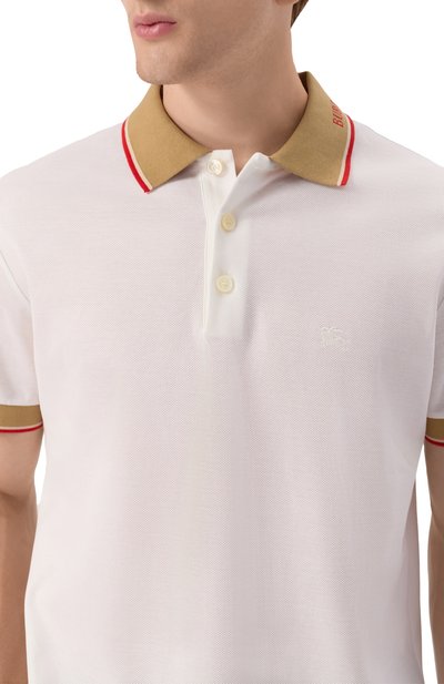 Хлопковое поло BURBERRY, арт. 8110096, фото 5