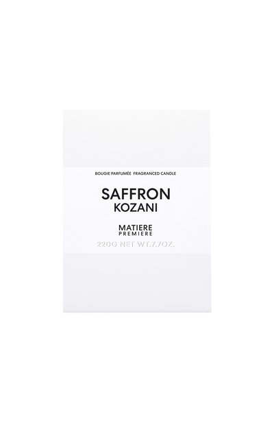 Парфюмированная свеча saffron kozani (220g) MATIERE PREMIERE, арт. 3760428940513, фото 2