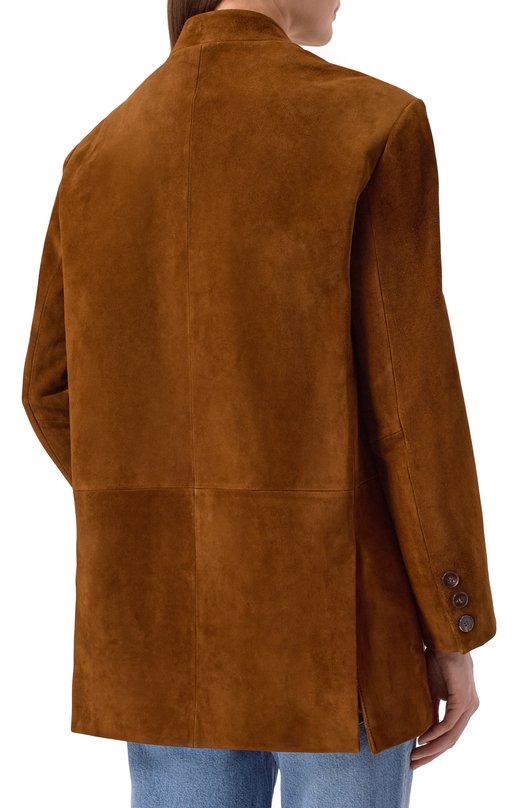 Замшевый жакет Addicted AS1004-1 Коричневый  AS1004-1 Фото 4