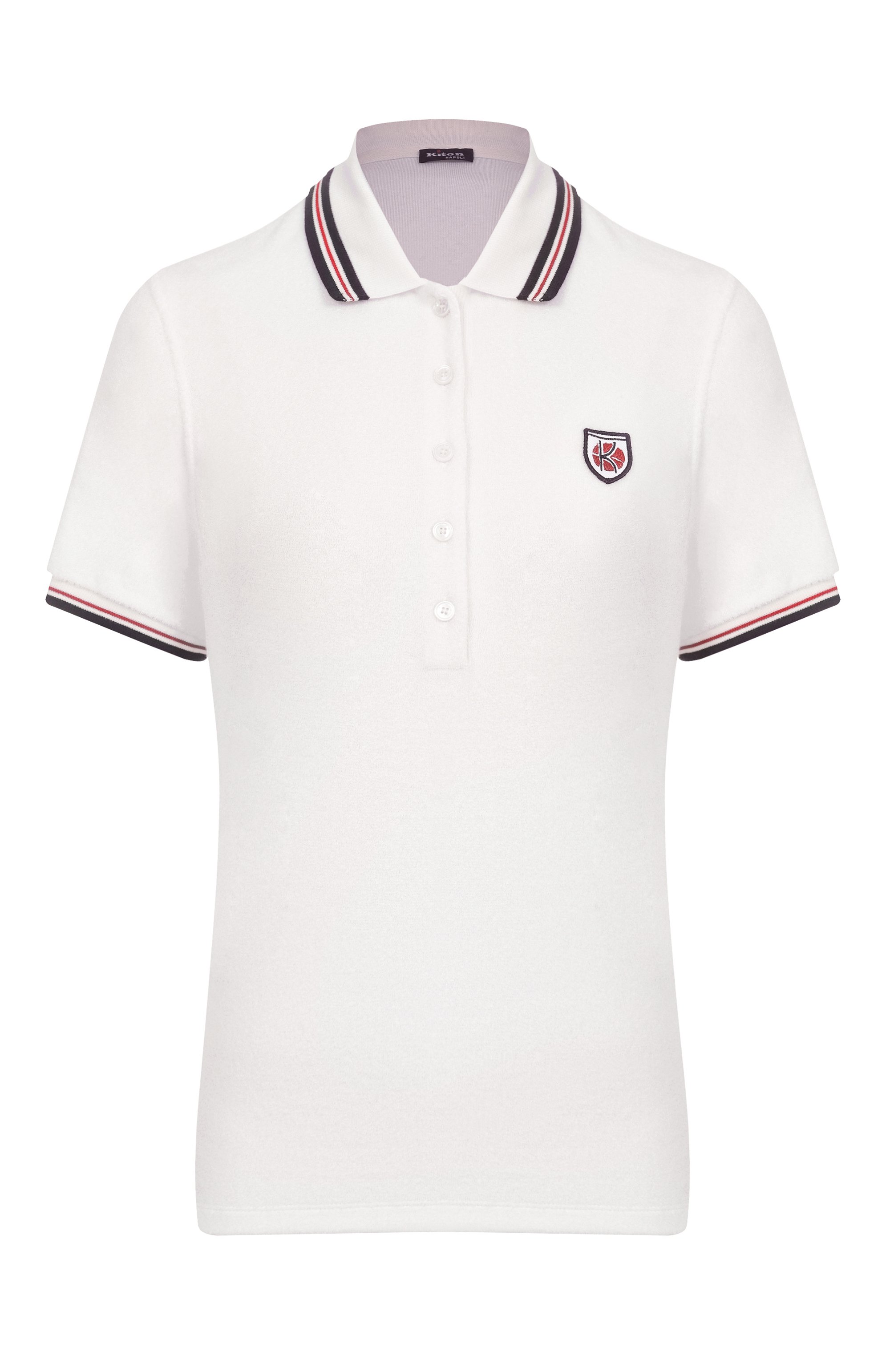 Поло из хлопка и шелка KITON, арт. D59423K0915F01, �фото 1