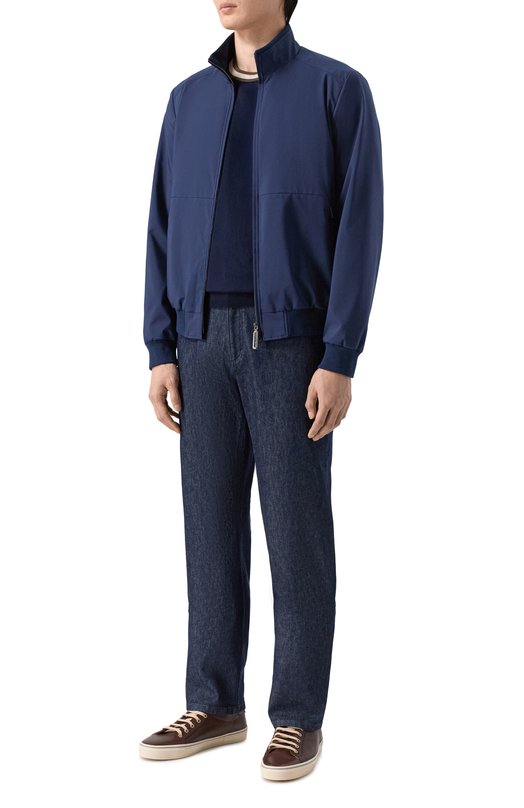 Хлопковый джемпер Gran Sasso 57135/20671 Синий  57135/20671 Фото 2