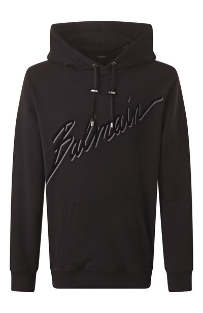 Мужской хлопковое худи BALMAIN, арт. EH1JT047/BC86
