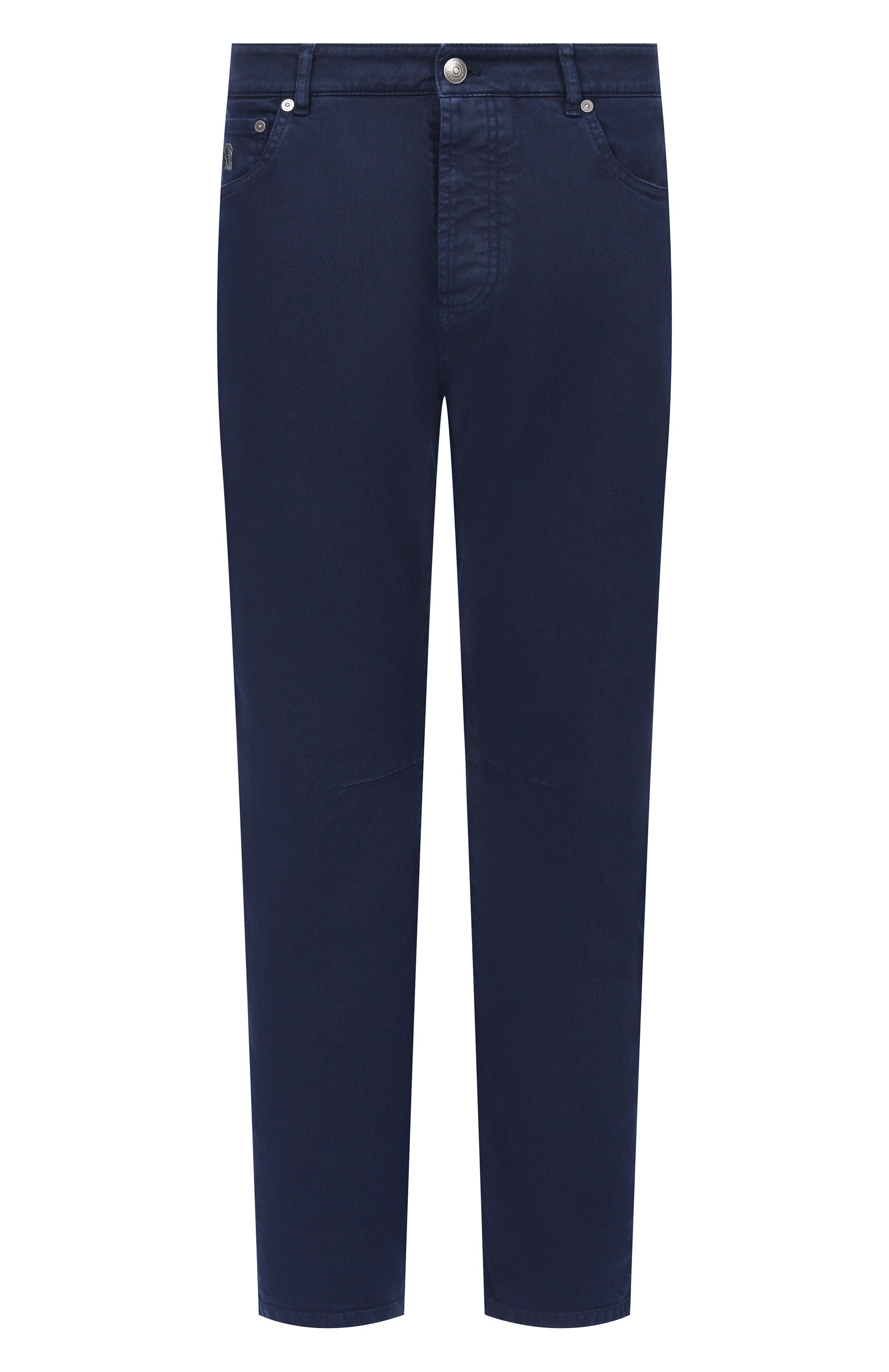 Джинсы leisure fit BRUNELLO CUCINELLI темно-синего цвета по цене 95250 руб., арт. M277PX1290, фото 1 Джинсы leisure fit BRUNELLO CUCINELLI, арт. M277PX1290, фото 1