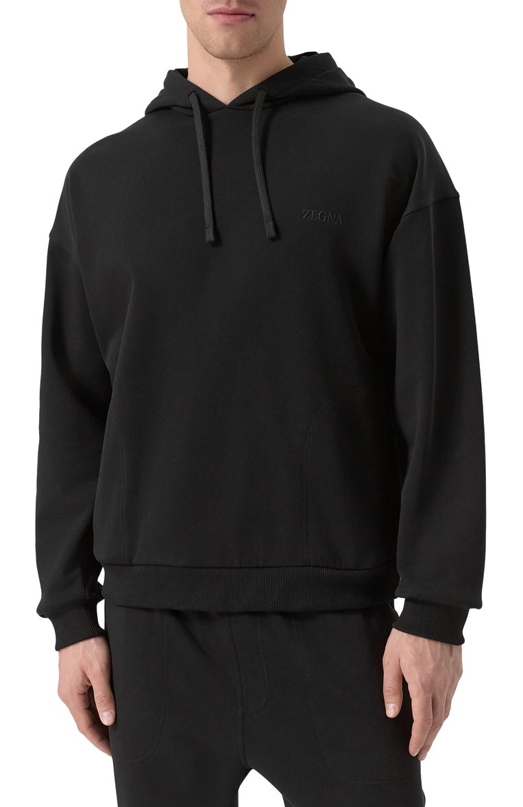 Хлопковое худи ZEGNA, арт. N6MH0/194, фото 1
