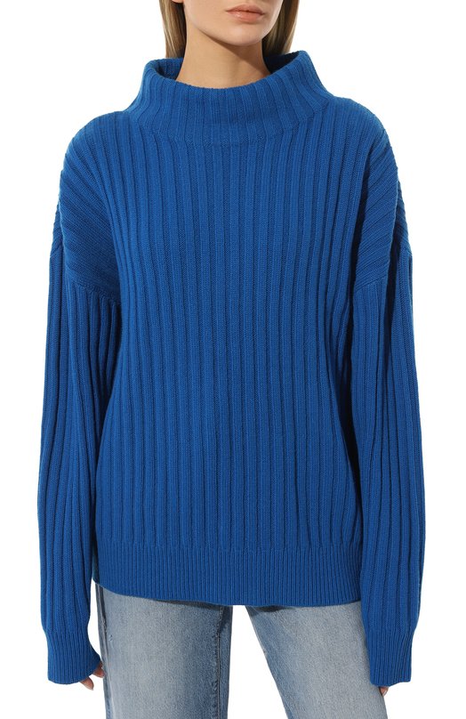 Кашемировый свитер Michael Kors Collection Синий, фото 3