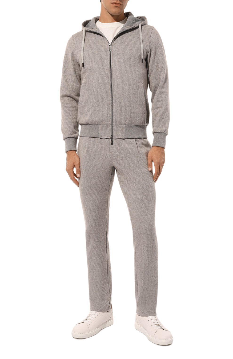 Брюки из хлопка и шерсти CAPOBIANCO серого цвета по цене 52750 руб., арт. 17M750.GP00., фото 2 Брюки из хлопка и шерсти CAPOBIANCO, арт. 17M750.GP00., фото 2