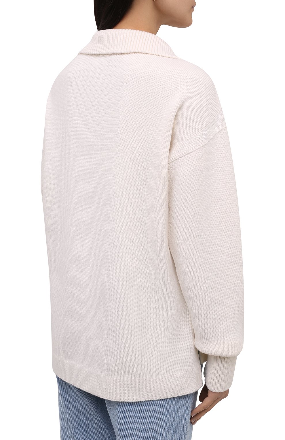 Шерстяной свитер ZEGNA кремового цвета по цене 259500 руб., арт. CYY52/BS2, фото 4 Шерстяной свитер ZEGNA, арт. CYY52/BS2, фото 4