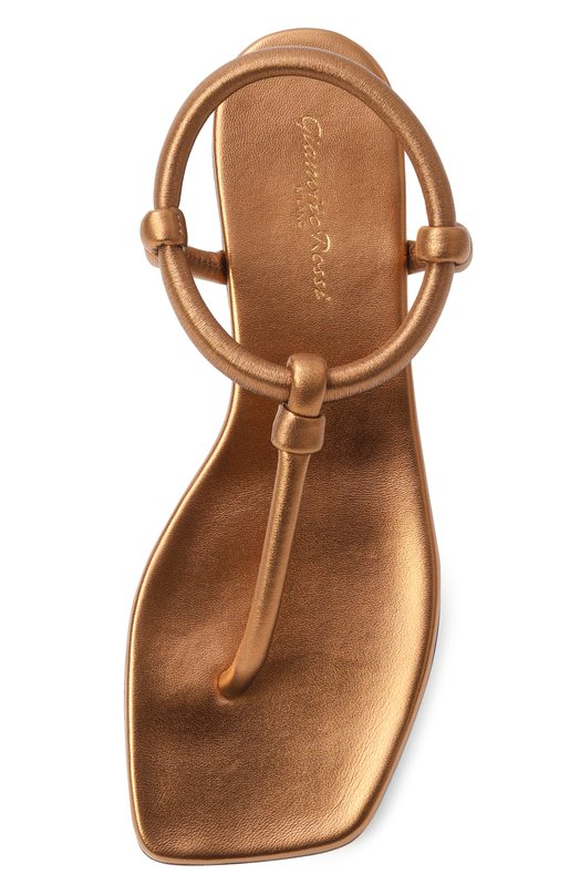 Кожаные сандалии Juno Gianvito Rossi G32395.05CU0.NPSBR0Z Бронзовый  G32395.05CU0.NPSBR0Z Фото 6