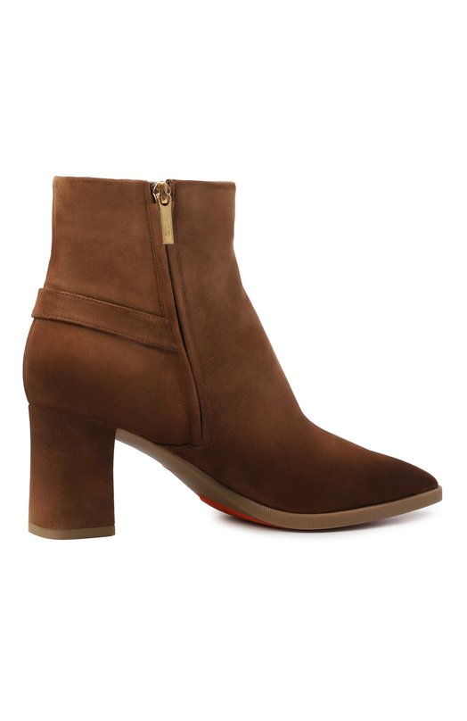 Замшевые ботильоны Santoni WTEG71846PC4NAEA Коричневый  WTEG71846PC4NAEA Фото 5