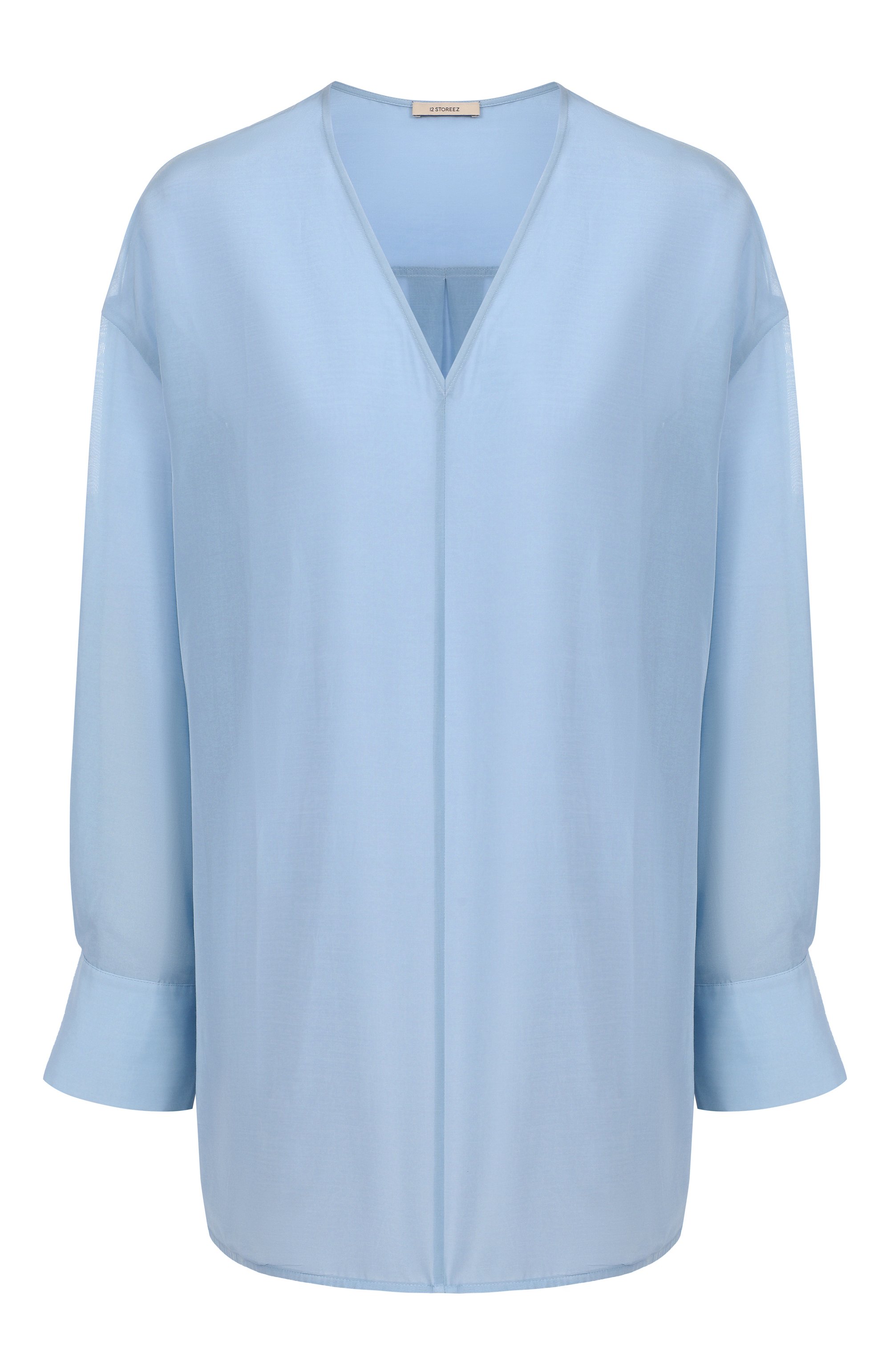 Блузка из хлопка и шелка 12 STOREEZ, арт. 125275, фото 1