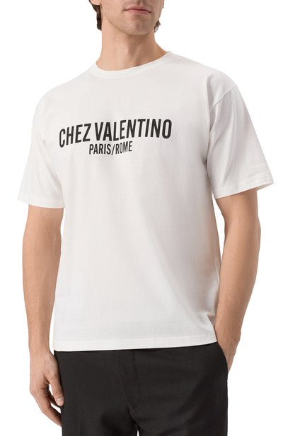 Хлопковая футболка VALENTINO, арт. 6V3MG16P/APG, фото 3