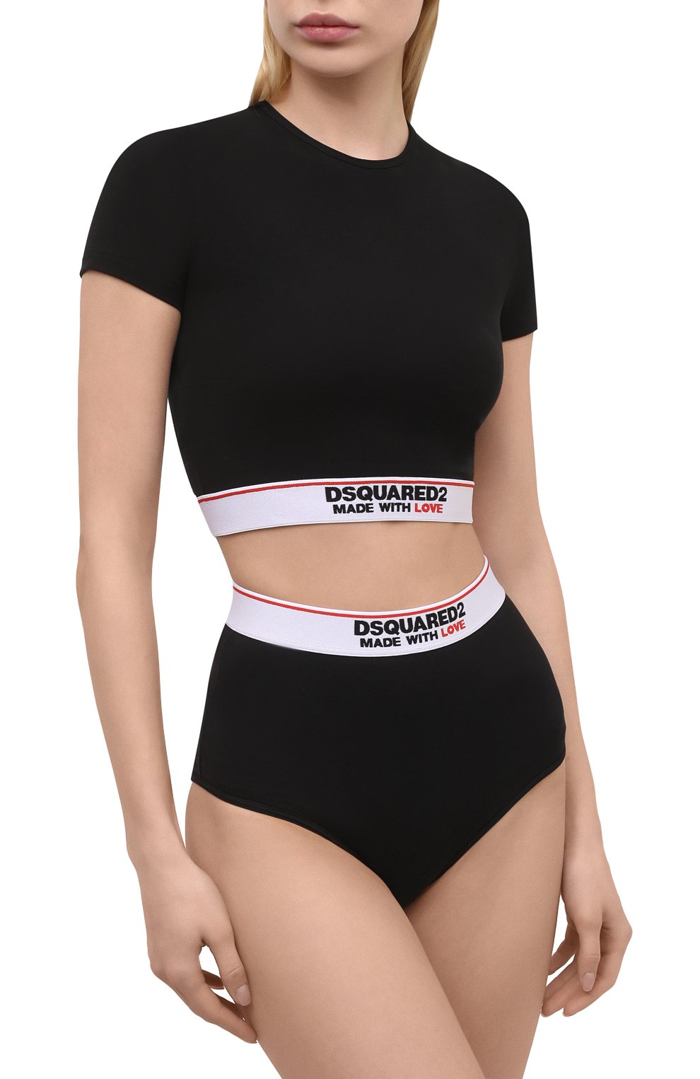 Трусы-шорты DSQUARED2 черного цвета по цене 11150 руб., арт. D8L283470, фото 2 Трусы-шорты DSQUARED2, арт. D8L283470, фото 2