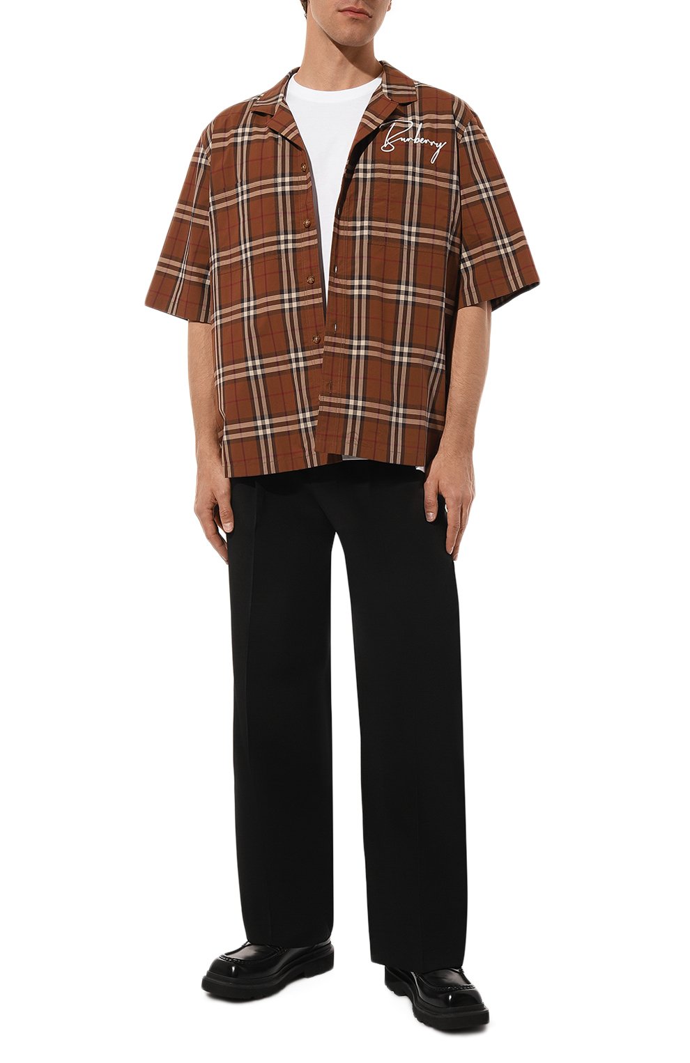 Хлопковая футболка BURBERRY, арт. 8057980, фото 2