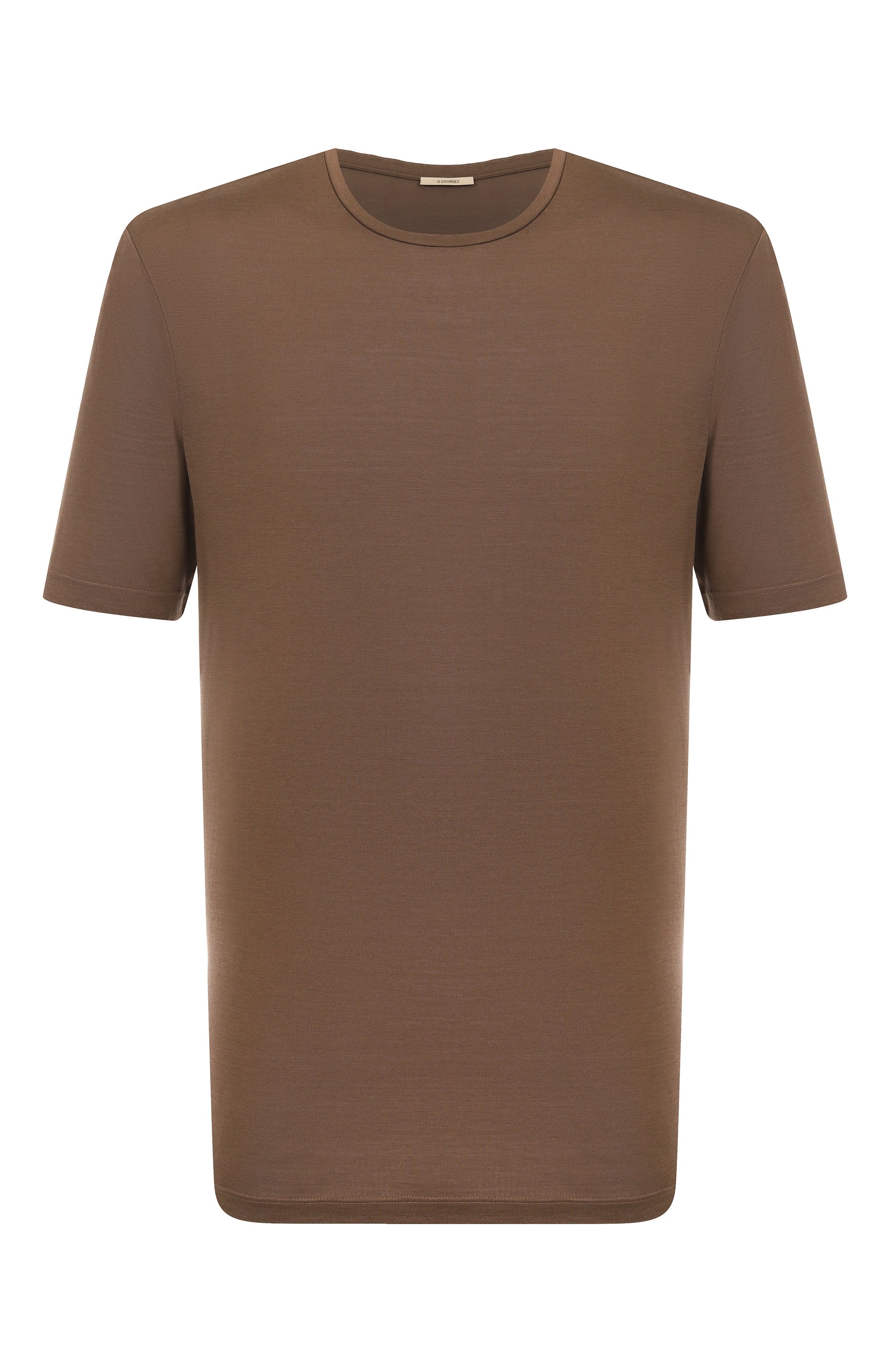 Футболка из шелка и хлопка 12 STOREEZ, арт. 132172, фото 1