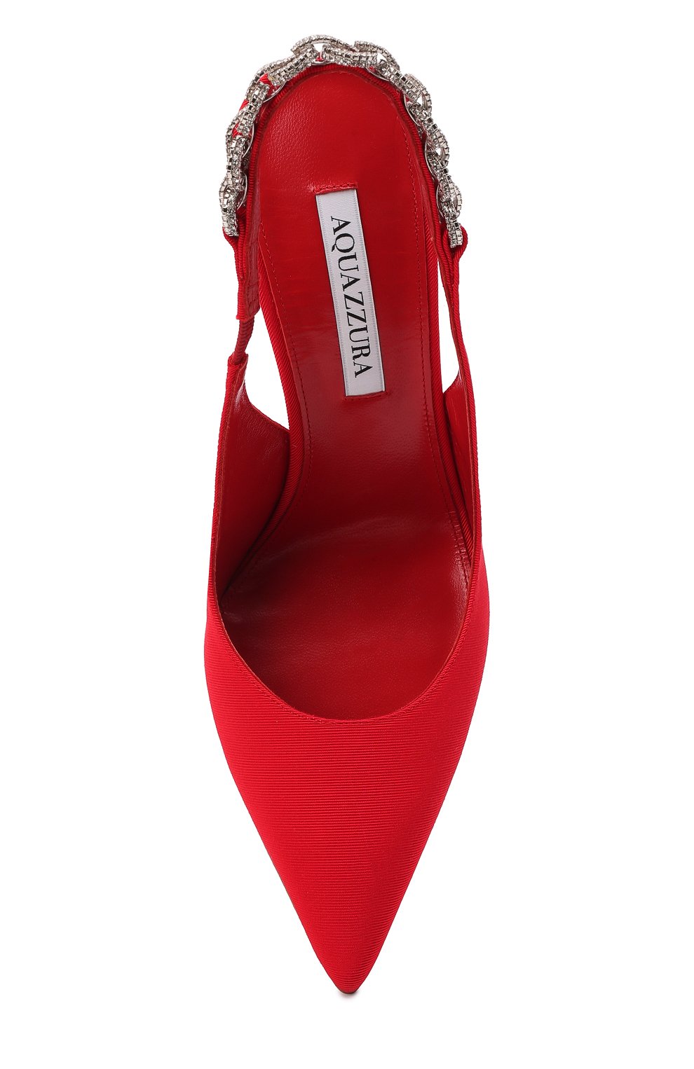 Комбинированные туфли love link 105 AQUAZZURA, арт. LLKHIGL0-GR0-LVR, фото 6