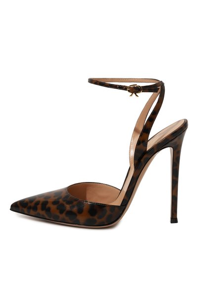 Кожаные туфли cara GIANVITO ROSSI леопардового цвета по цене 79150 руб., арт. G95416.11RIC.NUILEPA, фото 4 Кожаные туфли cara GIANVITO ROSSI, арт. G95416.11RIC.NUILEPA, фото 4