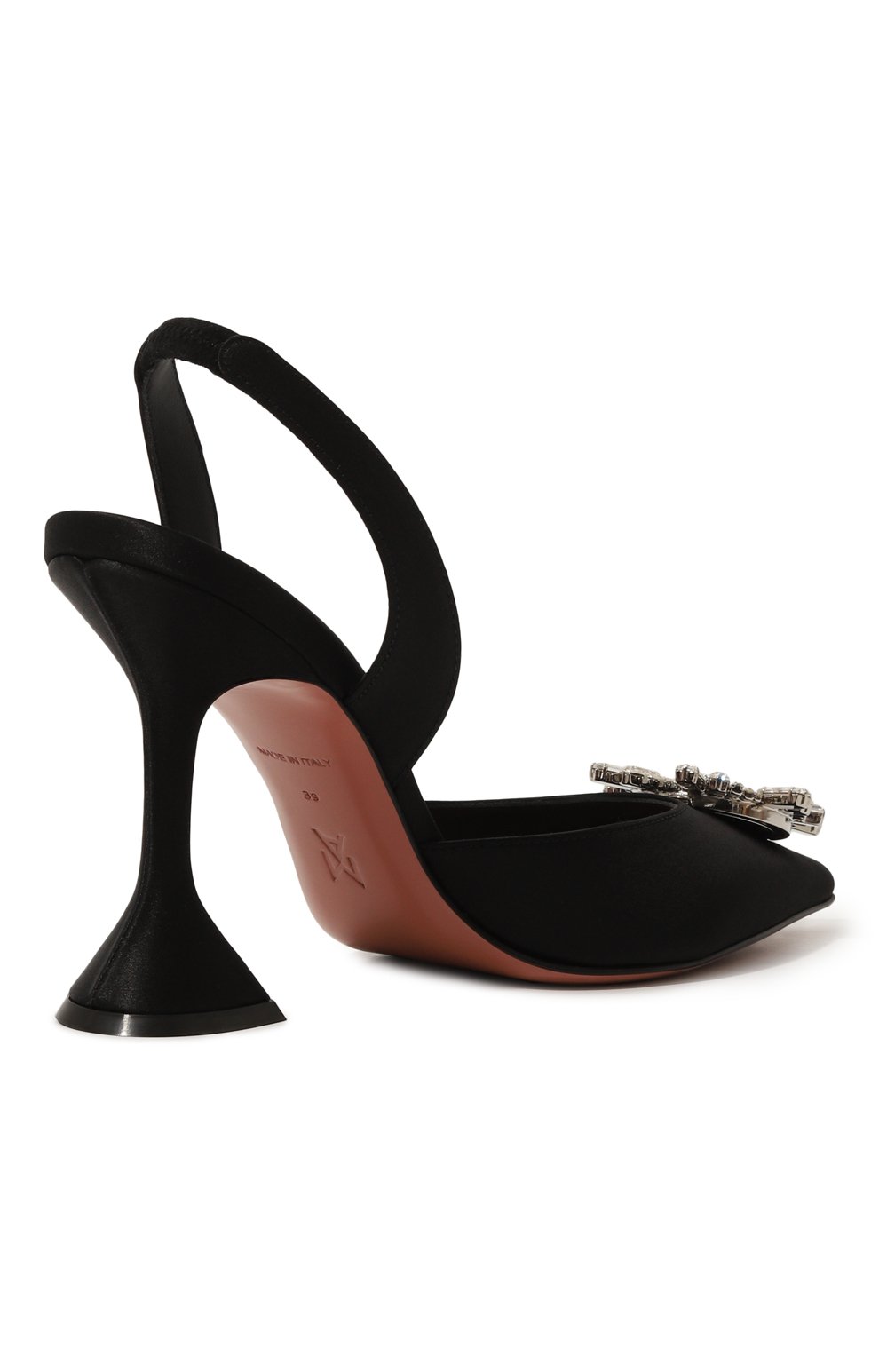 Текстильные туфли begum 95 AMINA MUADDI, арт. BEGUM SLING 95/SATIN, фото 5