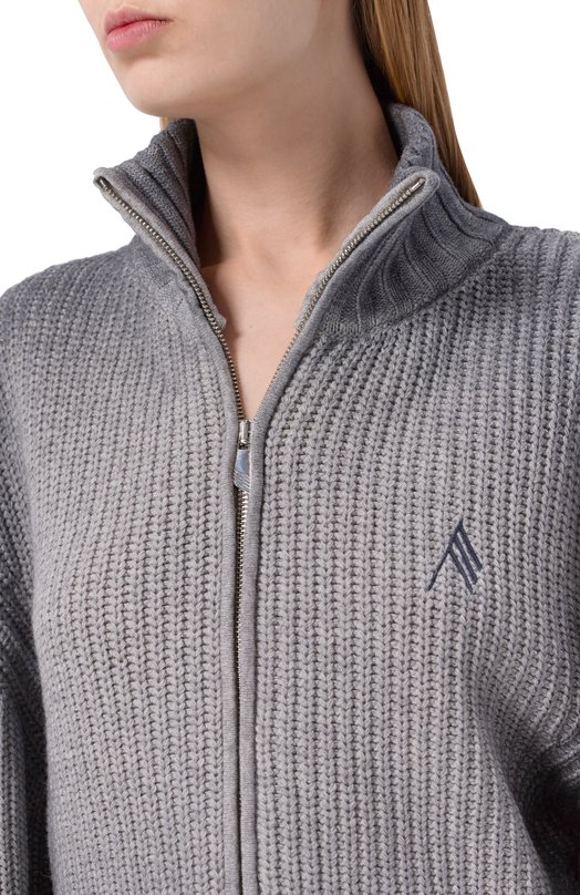 Кардиган из шерсти и кашемира The Attico 260WCD00009/KWS011SP Серый  260WCD00009/KWS011SP Фото 5