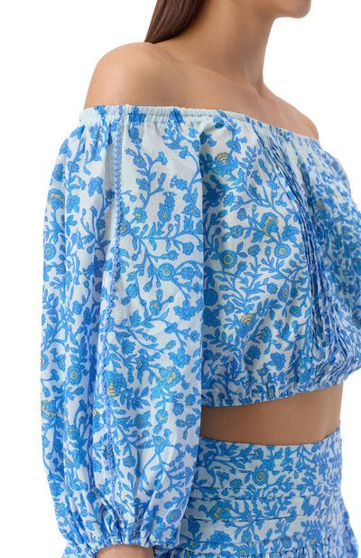 Хлопковый топ POUPETTE ST BARTH, арт. W3ZS25DK, фото 5