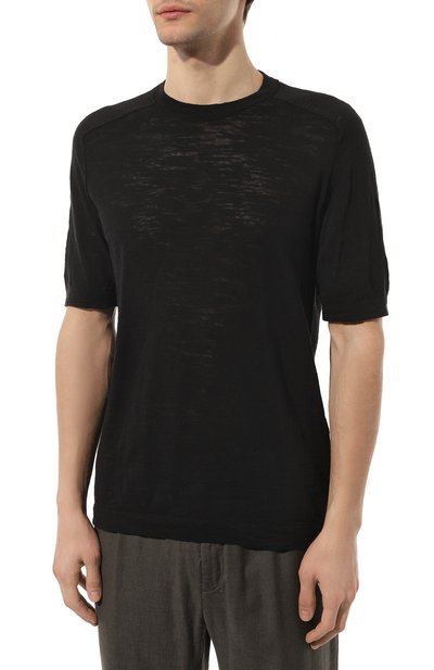 Футболка из хлопка и льна TRANSIT, арт. CFUTRT8431, фото 3