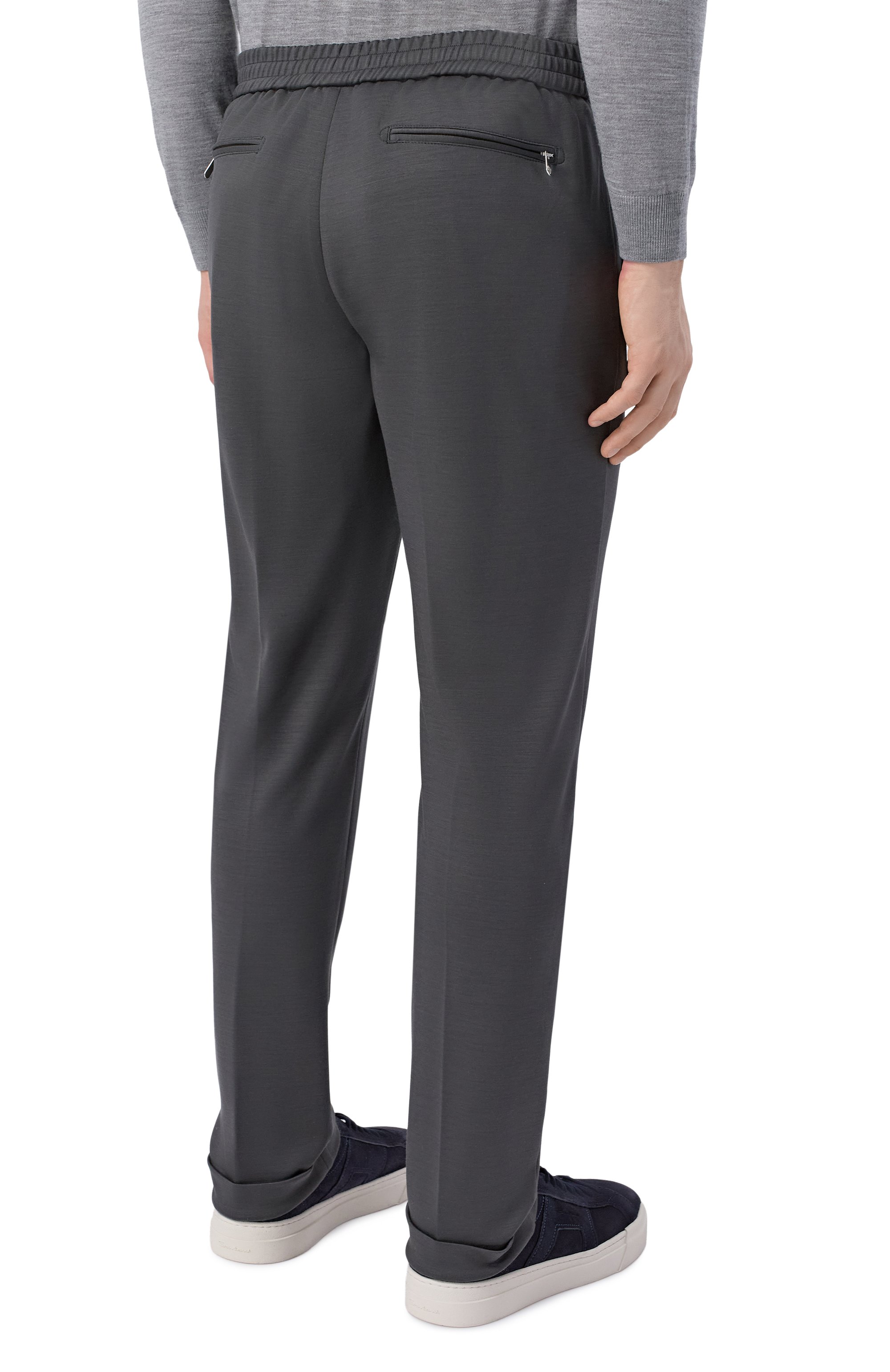 Шерстяные брюки MARCO PESCAROLO темно-зеленого цвета по цене 94500 руб., арт. CARACCI0L0/53Y19_001, фото 4 Шерстяные брюки MARCO PESCAROLO, арт. CARACCI0L0/53Y19_001, фото 4