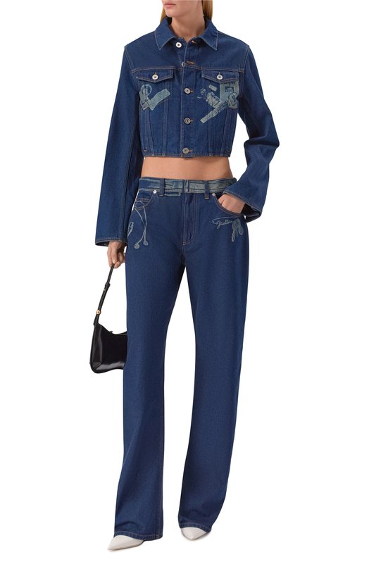 Джинсовая куртка Jean Paul Gaultier 26/01-W-JA035/D027 Синий  26/01-W-JA035/D027 Фото 2