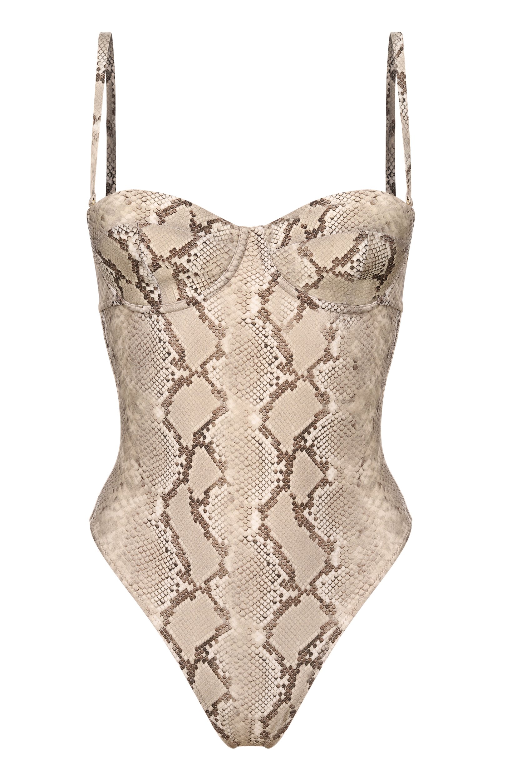 Слитный купальник ELIE SAAB бежевого цвета по цене 83650 руб., арт. SW004PBC26/LC002, фото 1 Слитный купальник ELIE SAAB, арт. SW004PBC26/LC002, фото 1