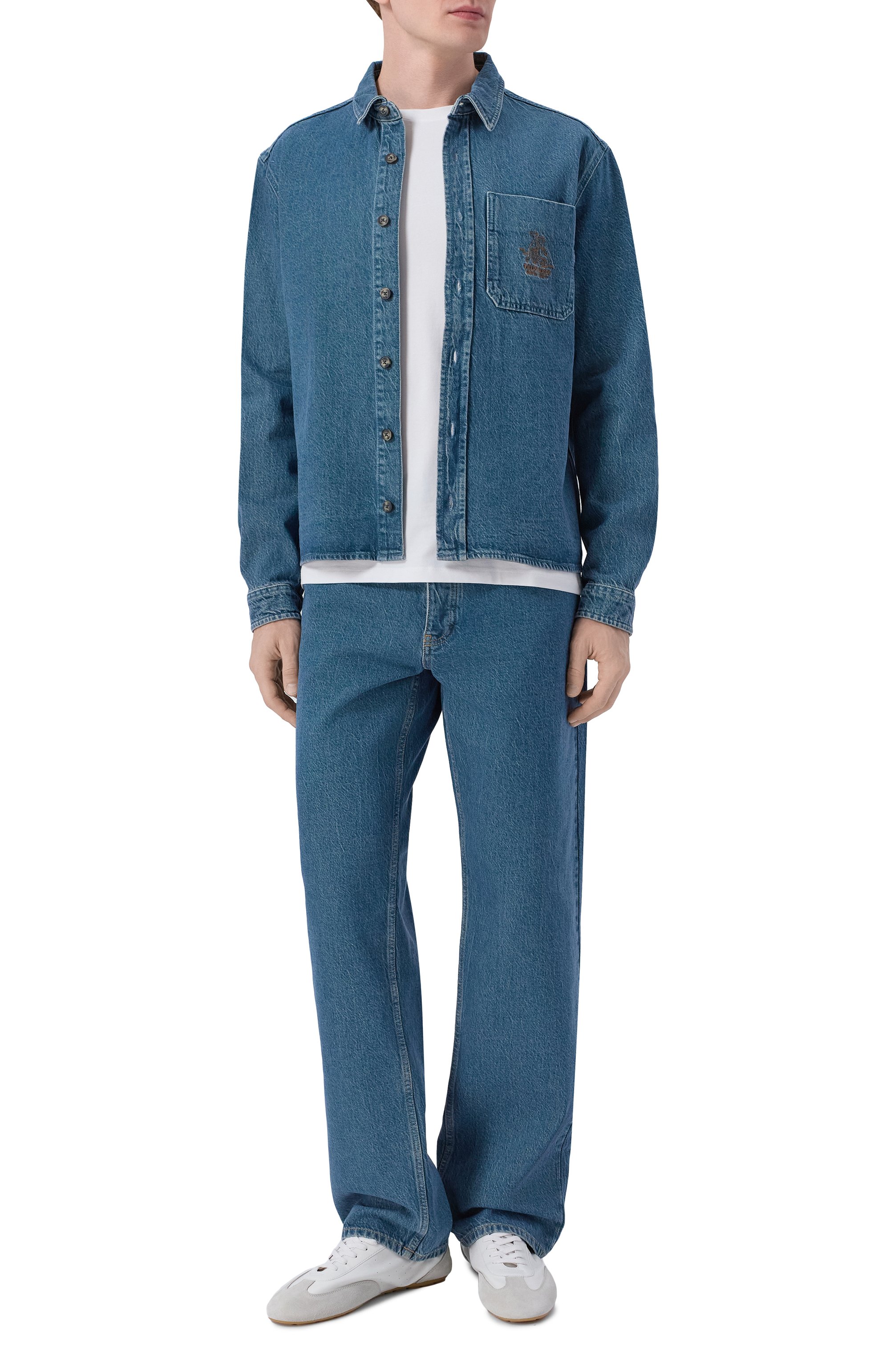 Джинсовая рубашка TRUSSARDI, арт. 54038100024N, фото 2