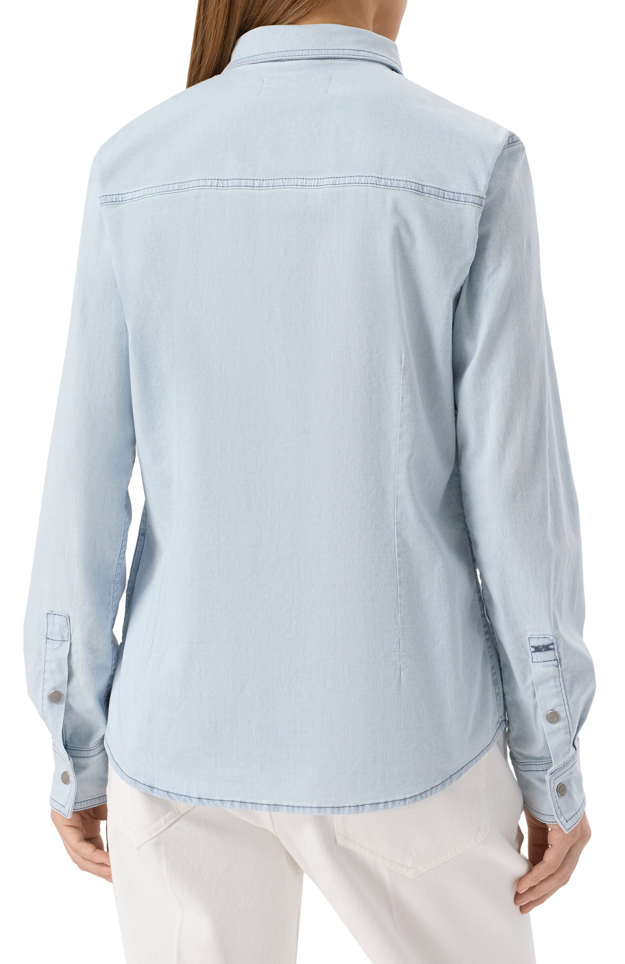 Джинсовая рубашка KITON, арт. DJ59401K0931F01, фото 4