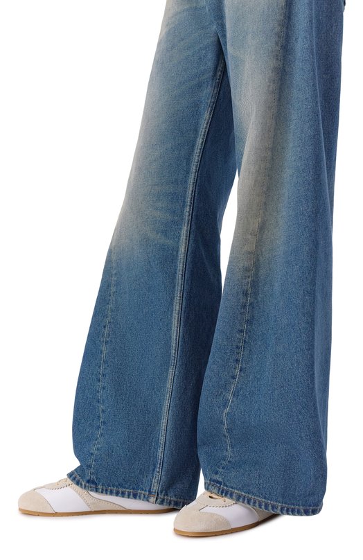 Кожаные кеды Dries Van Noten 011721-117-001 Бежевый  011721-117-001 Фото 2