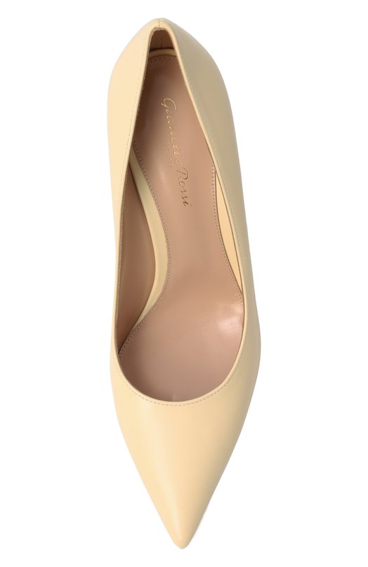 Кожаные туфли Gianvito 85 Gianvito Rossi G24580.85RIC.VITCREA Жёлтый  G24580.85RIC.VITCREA Фото 6