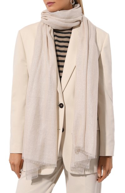 Палантин из кашемира и шелка BRUNELLO CUCINELLI, арт. MSCDAR097P, фото 3