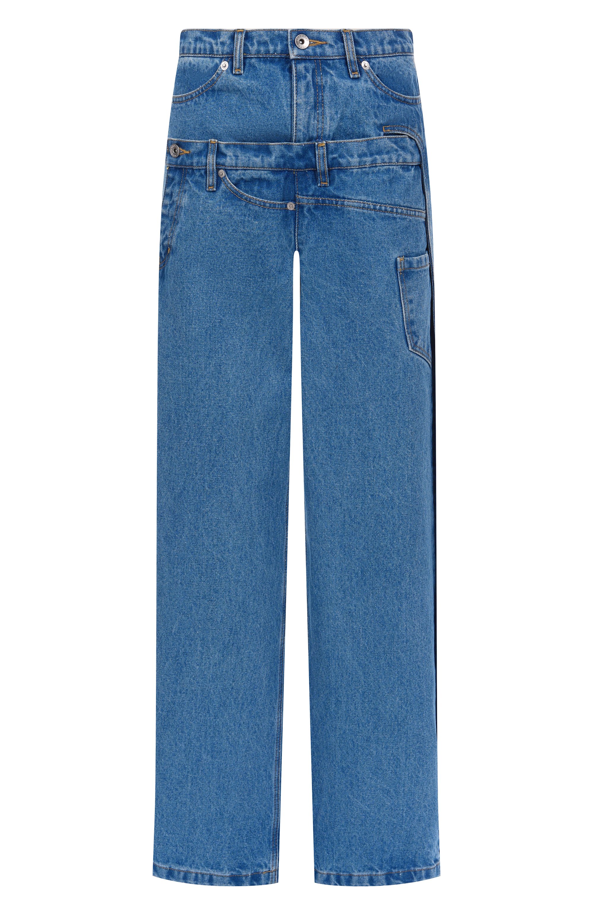 Джинсы RED SEPTEMBER синего цвета по цене 26250 руб., арт. 924.02.DNM11.41, фото 1 Джинсы RED SEPTEMBER, арт. 924.02.DNM11.41, фото 1