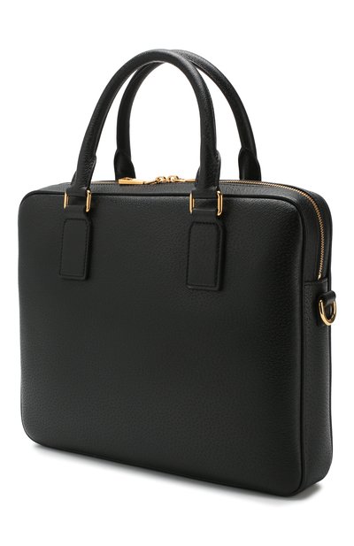 Кожаная сумка для ноутбука VERSACE черного цвета по цене 226000 руб., арт. DLC5105/DG0VV, фото 3 Кожаная сумка для ноутбука VERSACE, арт. DLC5105/DG0VV, фото 3