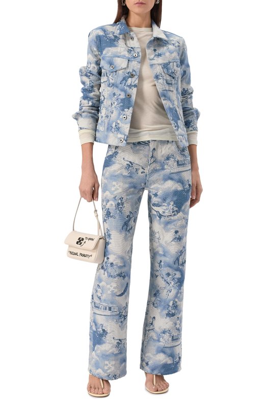 Джинсовая куртка Off-White 0WYE012S25FAB0014200 Голубой  0WYE012S25FAB0014200 Фото 2