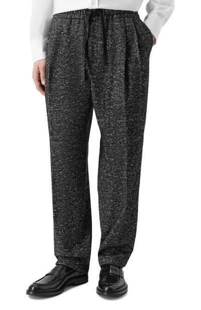 Шерстяные брюки DOLCE & GABBANA темно-серого цвета по цене 139500 руб., арт. GP12RT/FCZAM, фото 3 Шерстяные брюки DOLCE & GABBANA, арт. GP12RT/FCZAM, фото 3