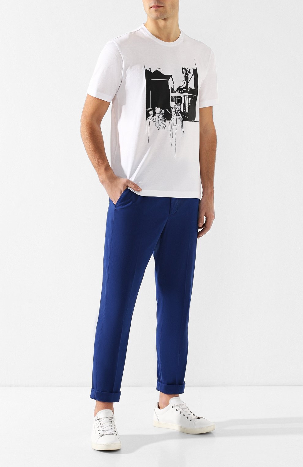 Хлопковые брюки ZEGNA, арт. VS132/ZZ361, фото 2