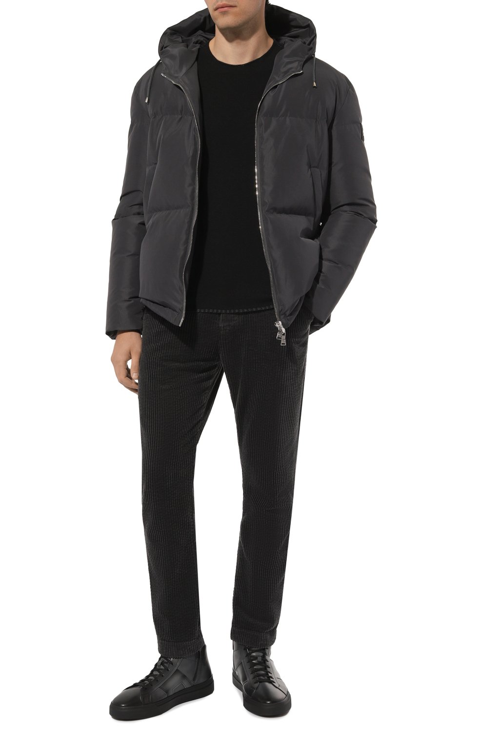 Кожаные кеды gloria SANTONI, арт. MBGG22025NE0PG0N, фото 2